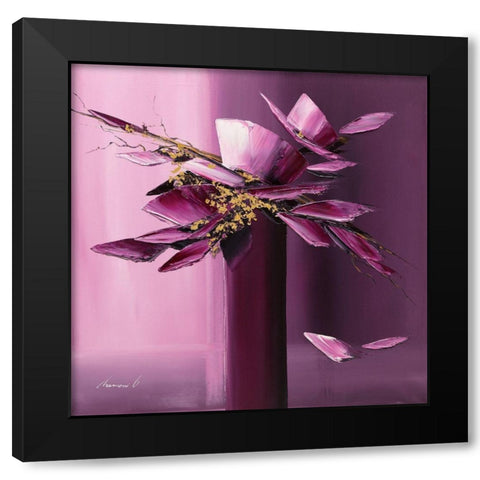 Pour elle Black Modern Wood Framed Art Print with Double Matting by Tramoni, Oliver