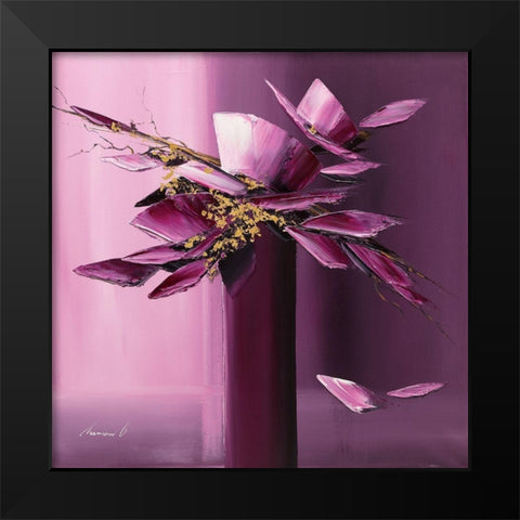 Pour elle Black Modern Wood Framed Art Print by Tramoni, Oliver