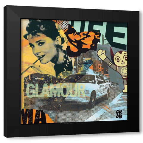 Glamour Black Modern Wood Framed Art Print by Raynal, Paul