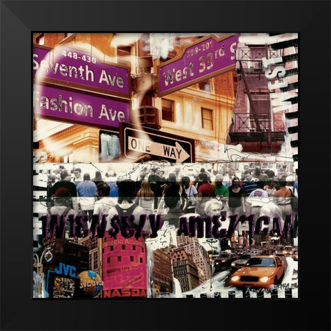 View sexy American Black Modern Wood Framed Art Print by Gachaga, Vincent