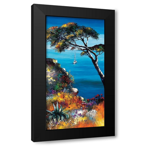 Les herbes folles Black Modern Wood Framed Art Print by Keiflin, Roger