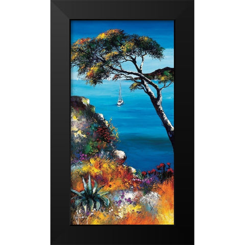 Les herbes folles Black Modern Wood Framed Art Print by Keiflin, Roger