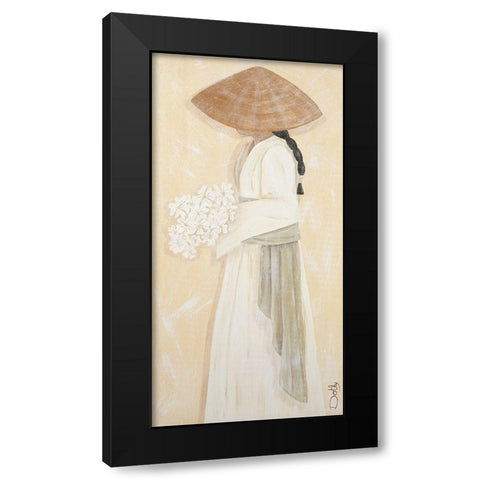 La mariee Black Modern Wood Framed Art Print by Dothy