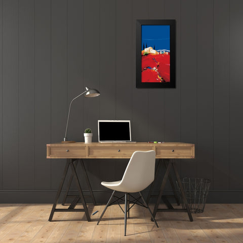 La petite ravine Black Modern Wood Framed Art Print by Eurgal, Christian