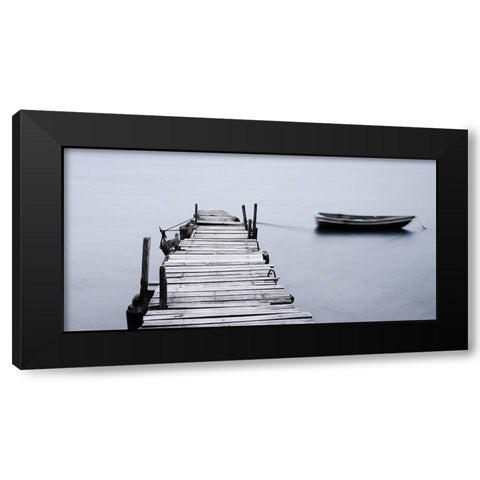 Ponton Black Modern Wood Framed Art Print with Double Matting by Braun Studio
