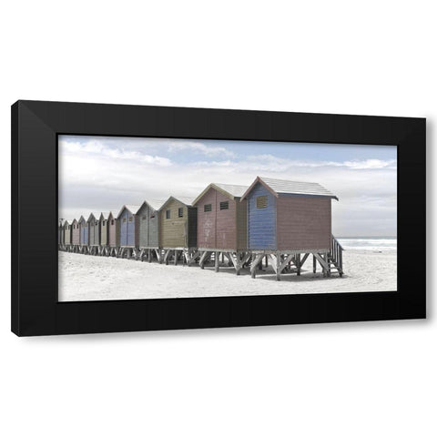 Plage 2 Black Modern Wood Framed Art Print by Braun Studio