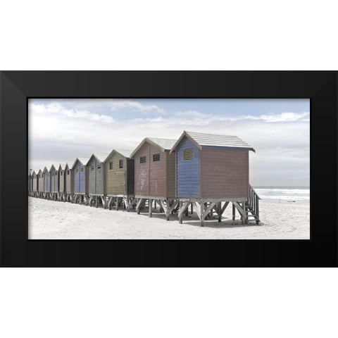 Plage 2 Black Modern Wood Framed Art Print by Braun Studio