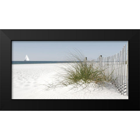Plage 5 Black Modern Wood Framed Art Print by Braun Studio
