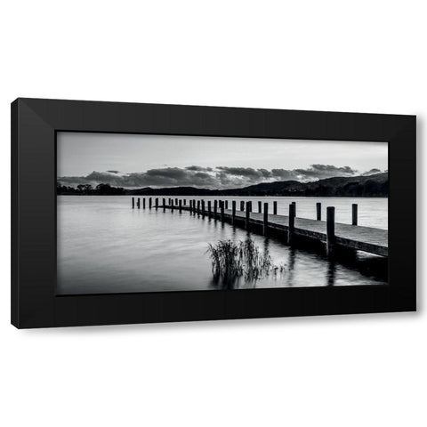 Ponton 3 Black Modern Wood Framed Art Print with Double Matting by Braun Studio