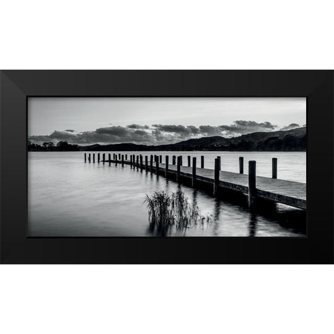 Ponton 3 Black Modern Wood Framed Art Print by Braun Studio