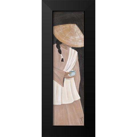 Jeune fille du Yunnon Black Modern Wood Framed Art Print by Dothy