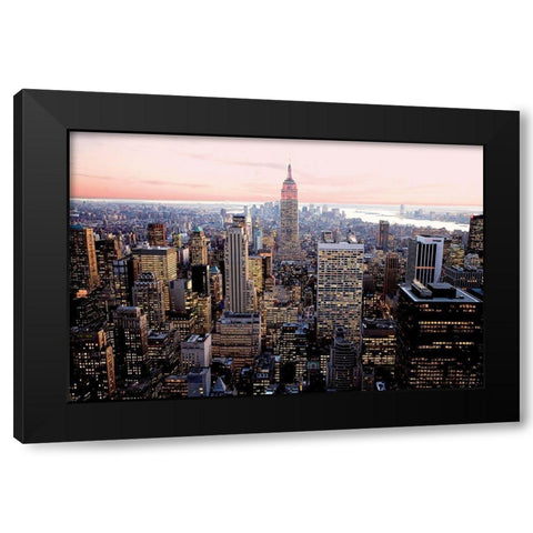 Red Empire Black Modern Wood Framed Art Print with Double Matting by Setboun, Michel