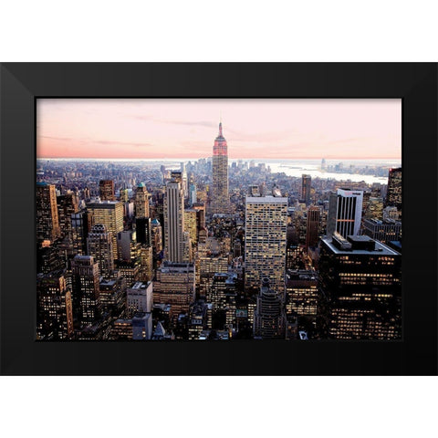 Red Empire Black Modern Wood Framed Art Print by Setboun, Michel