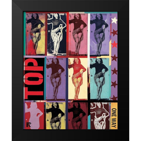 Les Etoiles  Black Modern Wood Framed Art Print by Raynal, Paul