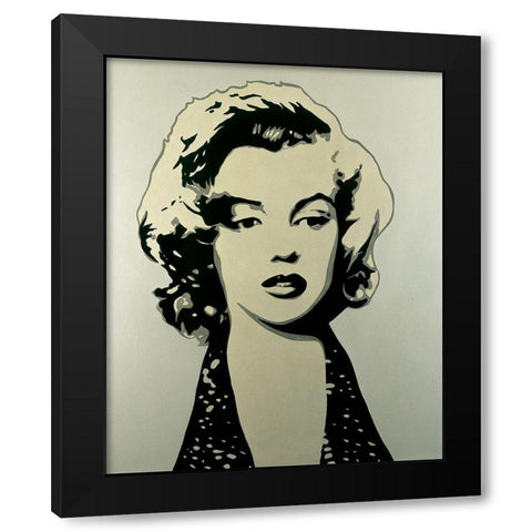 Icone I Black Modern Wood Framed Art Print with Double Matting by Castilla, Marco