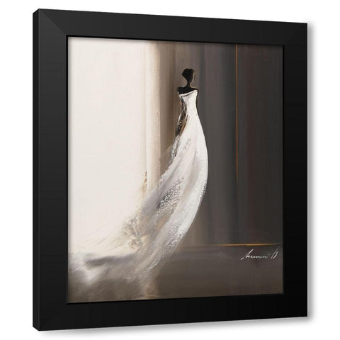 Silhouette feminine I Black Modern Wood Framed Art Print with Double Matting by Tramoni, Oliver