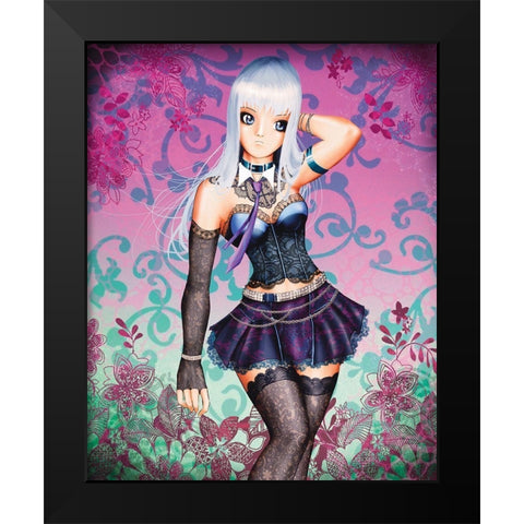 Loligoth Black Modern Wood Framed Art Print by Zuleta, Miguel