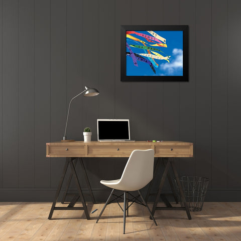 Vol de bracelets Black Modern Wood Framed Art Print by BRAUN Studio