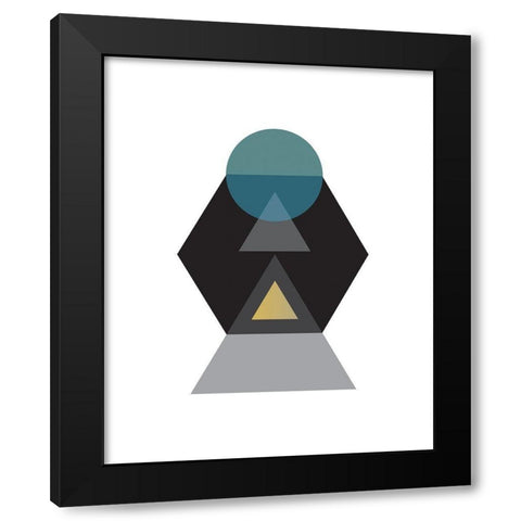 Art Deco 2 Black Modern Wood Framed Art Print by Braun Studio