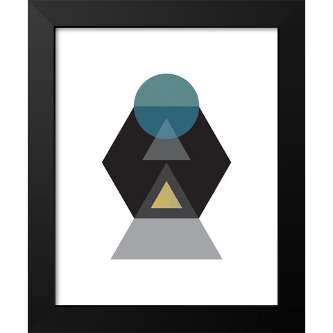Art Deco 2 Black Modern Wood Framed Art Print by Braun Studio