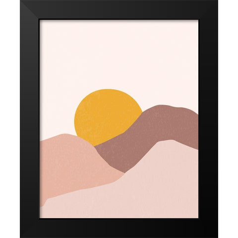 Terre de Feu I Black Modern Wood Framed Art Print by BRAUN Studio