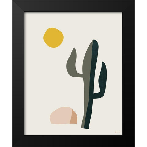 DÃ©sert 2 Black Modern Wood Framed Art Print by BRAUN Studio