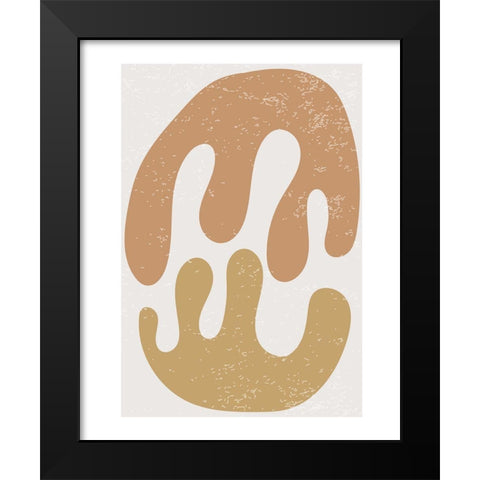 Feuille 2 Black Modern Wood Framed Art Print by BRAUN Studio