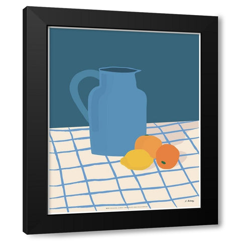 Dubussy - Jus vitamine Black Modern Wood Framed Art Print by Dubussy