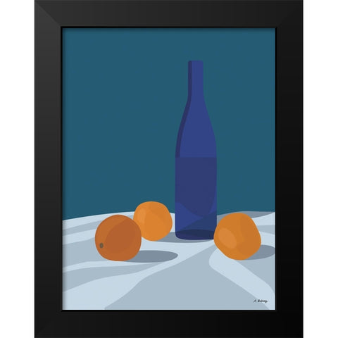 Dubussy - Orangeade Black Modern Wood Framed Art Print by Dubussy