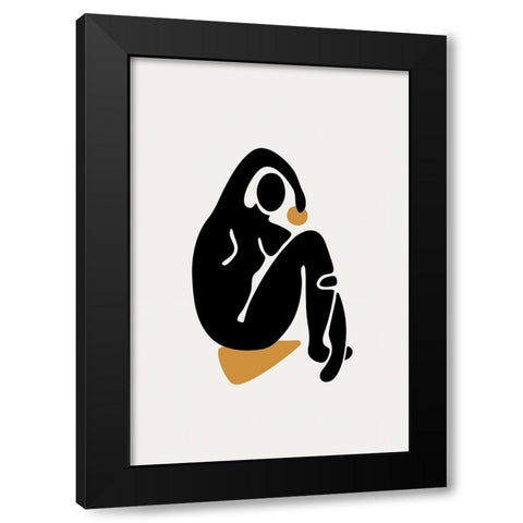 Braun Studio - Silhouette graphique Black Modern Wood Framed Art Print by Braun Studio