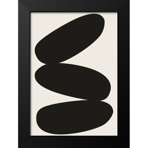 Braun Studio - Galets Black Modern Wood Framed Art Print by Braun Studio