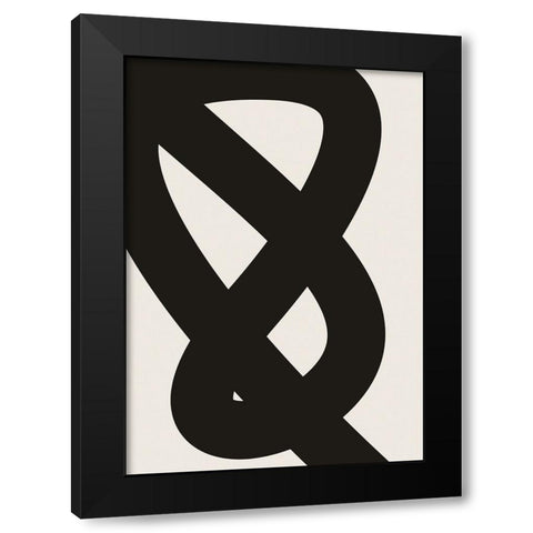 Braun Studio - Lignes abstraites 2 Black Modern Wood Framed Art Print by Braun Studio