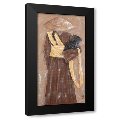 La source Black Modern Wood Framed Art Print with Double Matting by Dothy