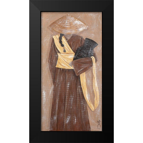 La source Black Modern Wood Framed Art Print by Dothy