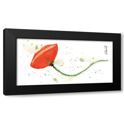 Coquelicot solo I Black Modern Wood Framed Art Print by Blanchet, Karl