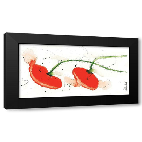 Parade coquelicots I Black Modern Wood Framed Art Print with Double Matting by Blanchet, Karl