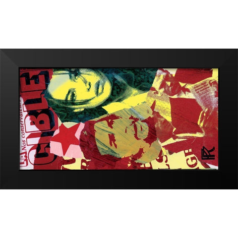 Sortie mercredi Black Modern Wood Framed Art Print by Raynal, Paul