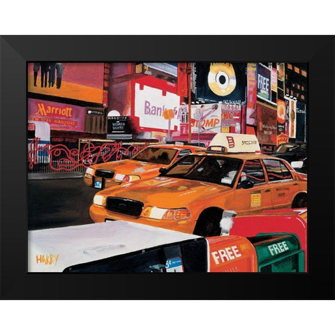 Marriott Black Modern Wood Framed Art Print by Toque, Harry