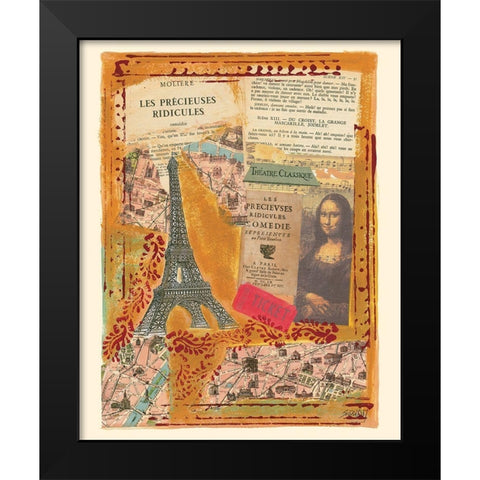 Les precieuses ridicules Black Modern Wood Framed Art Print by Sigrid, M.