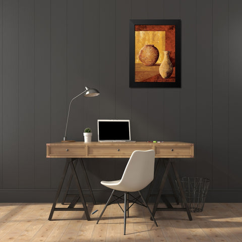 Terra cotta II Black Modern Wood Framed Art Print by Flaud, Beatriz