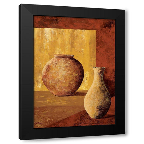 Terra cotta II Black Modern Wood Framed Art Print by Flaud, Beatriz