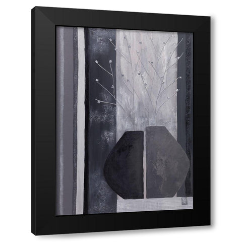 Contraste II Black Modern Wood Framed Art Print with Double Matting by Romanelli, Karine