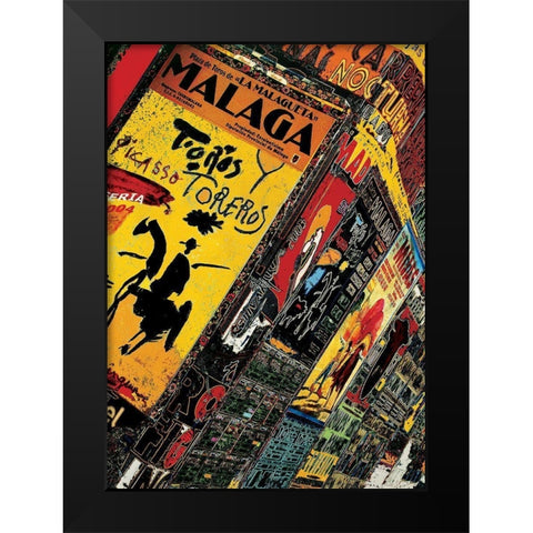 Nocturna Black Modern Wood Framed Art Print by Ortega, Guillaume