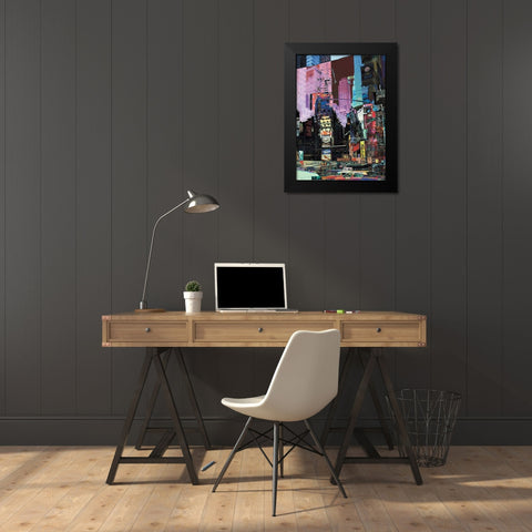 Broadway Black Modern Wood Framed Art Print by Bouteiller, Cedric
