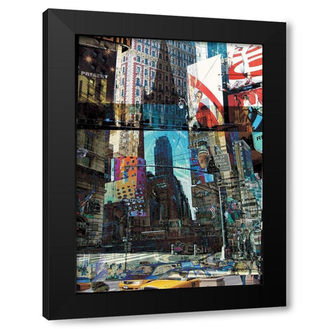 NYC Black Modern Wood Framed Art Print with Double Matting by Bouteiller, Cedric