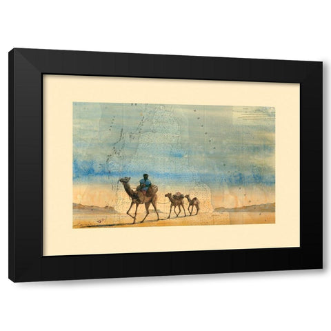 Cap blanc - desert du Sahara Black Modern Wood Framed Art Print with Double Matting by Letestu, Philippe