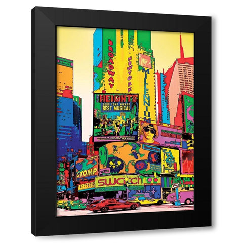 Millenium NYC Black Modern Wood Framed Art Print with Double Matting by Potron, Geraldine