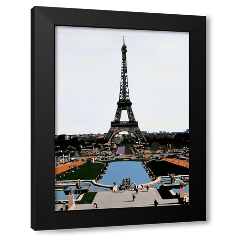 La Tour Black Modern Wood Framed Art Print with Double Matting by Manzo, Giovanni