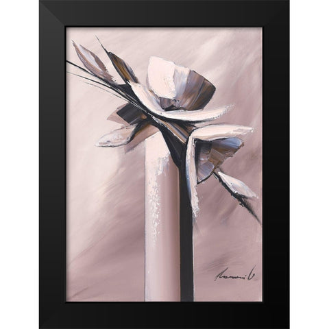 Harmonie en gris II Black Modern Wood Framed Art Print by Tramoni, Oliver