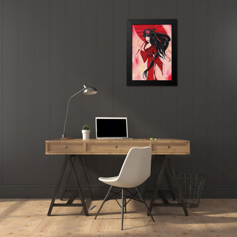 Lilou San Black Modern Wood Framed Art Print by Rhumeur, Aurelie
